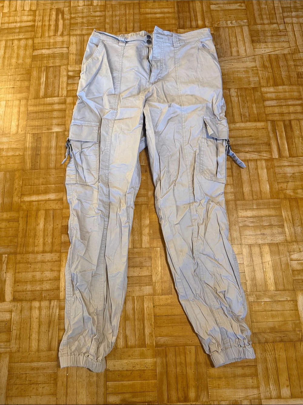 Garage Light Beige Cargo Jogger Pants